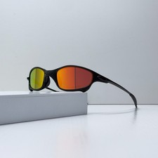 Oakley Juliet 1.0 X-Metal Sunglasses Black Frame Fire Iridium Lens