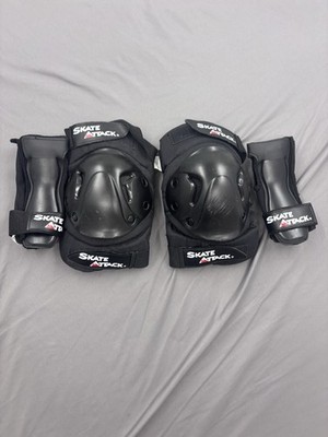Skate Attack Protective Gear Knee Pads and Wrist Guards Small/Medium Skateboard