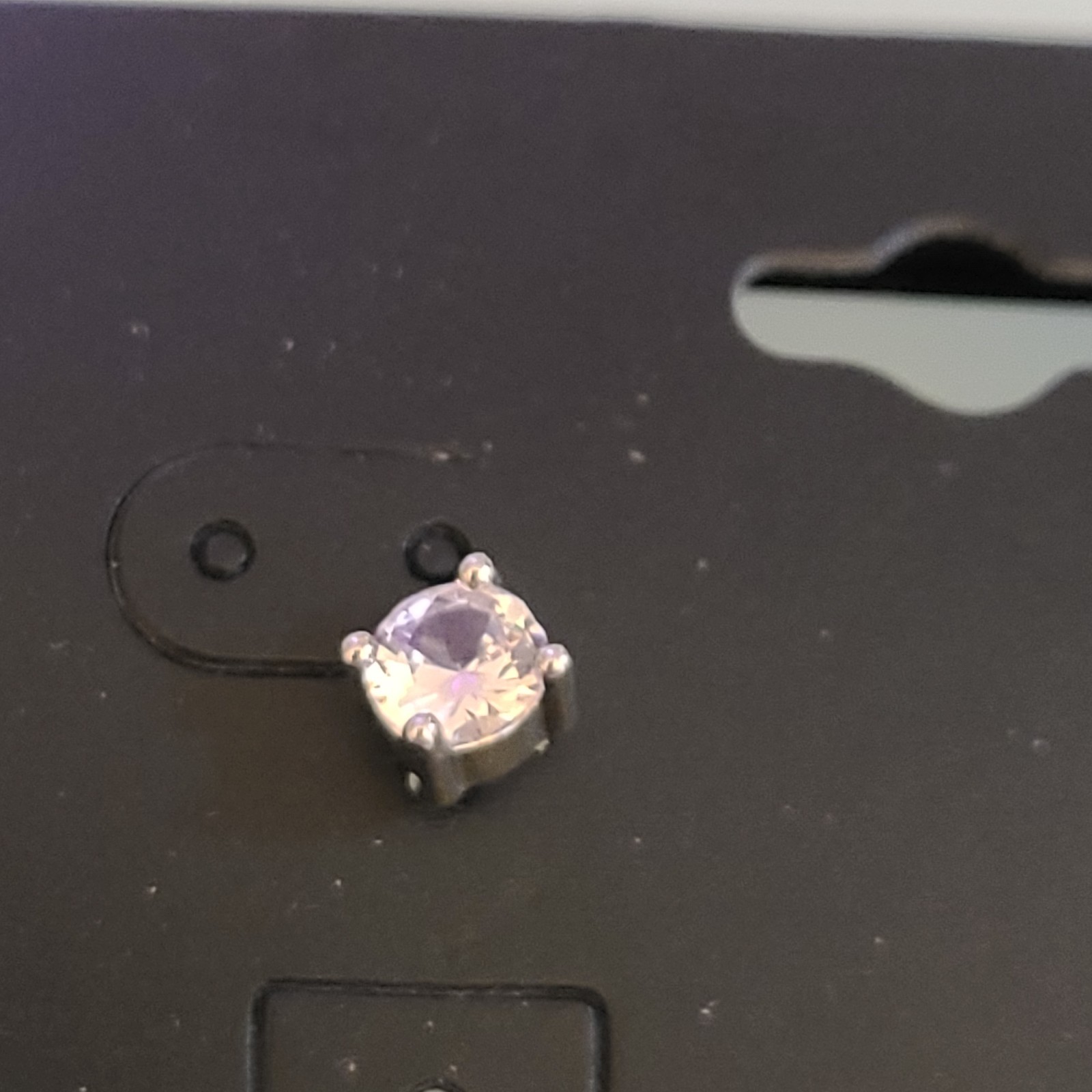 Lydell NYC Tiny Solitaire Stud Earrings Silver To… - image 5