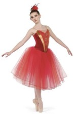 A Wish Come True Firebird Adult Small Ballet Costume MSRP 140
