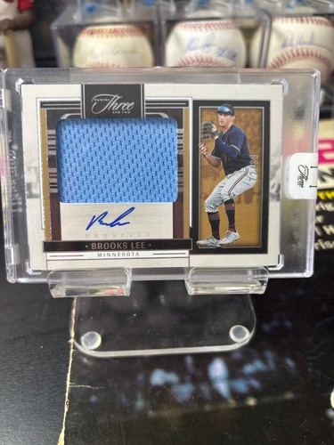 2024 Panini Three And Two Brooks Lee Prospect Patch Auto 72/99  Minnesota Twins