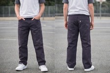 Levi s 505 Straight Youth Size 18 REG W29xL29 Straight Dark Gray Twill...