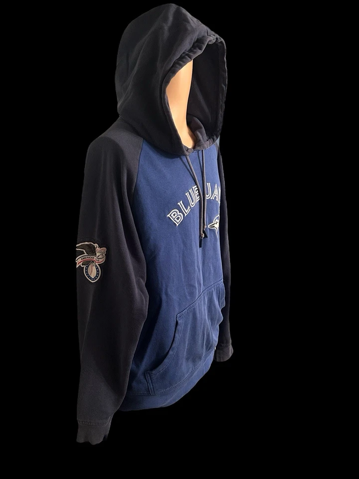 Sudadera pulóver con capucha majestuosa mediana Toronto Blue Jays para hombre Foto 3 de 4