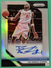 2018-19 Panini Prizm NBA Signatures Darius Miles Auto Silver Prizm LA Clippers