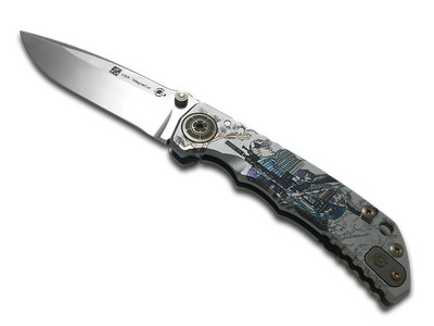 Spartan Blades Harsey Folder SF5 Ronin Long Gunner Titanium CPM MagnaCut Knife