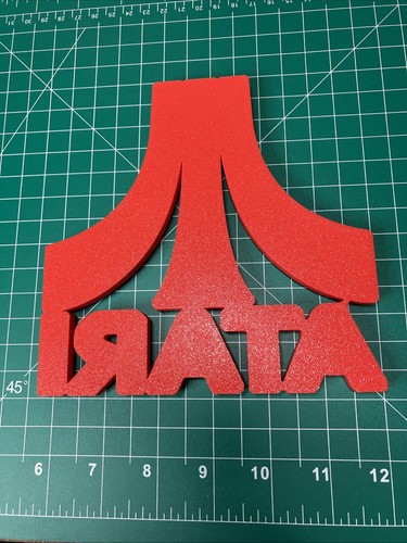 3D Printed Atari Logo Sign Display Fan Art Video Game - Picture 3 of 3