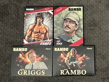 2025 Keepsake Rambo Premiere Ed. 4 base cards  (2) Rambo * Griggs * Capt Vinh