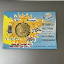 Disneyland Resort Grand Opening February 8th, 2001, Coin Cast Member Exclusive