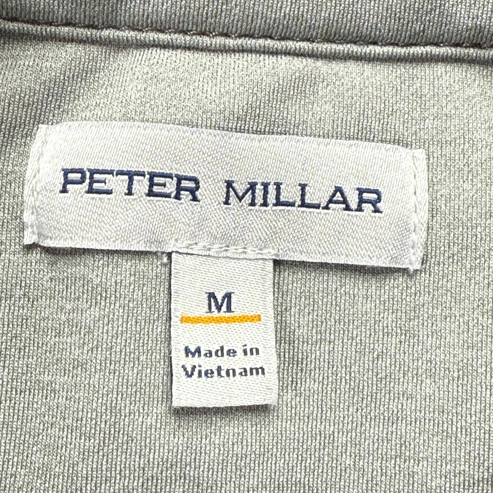 Peter Millar 1/4 Zip Pullover Men M Blue Perth Performance Long Sleeve "Newmark" - Image 4 of 4