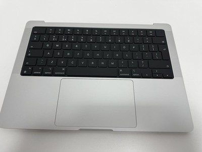 Original 14 Apple MacBook Pro M2 A2779 PalmRest UK Tastatur Silber Komplett