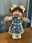 New Listing1980s Cabbage Patch Kid Brunette Poodle Pigtails Brown Eyes Moon Stars Clouds