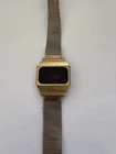 Vintage Timex Men’s Gold Tone LED Wristwatch Parts Or repair