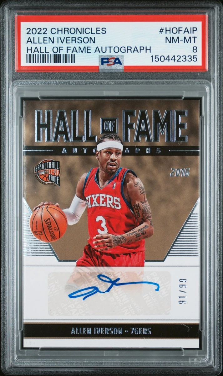 Panini Allen Iverson Basketball Autographed Sports Trading Cards