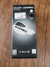 Acerbis Uniko Vented Handguards White/Black For Motorcycle Dirt Bike Enduro