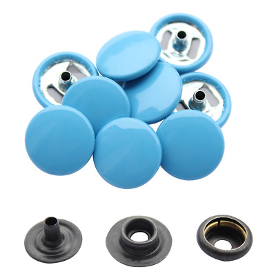 15 mm strapazierfähige Druckknopffläse Pressbolzen 4 Teile Knöpfe zum Selbermachen Nieten (10 Sets)