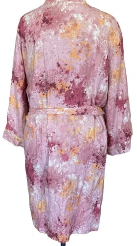 JENNI Style Not Size Women's 100% Cotton Gauze Robe Watercolor Blush NWT $49.50 - Picture 4 of 9