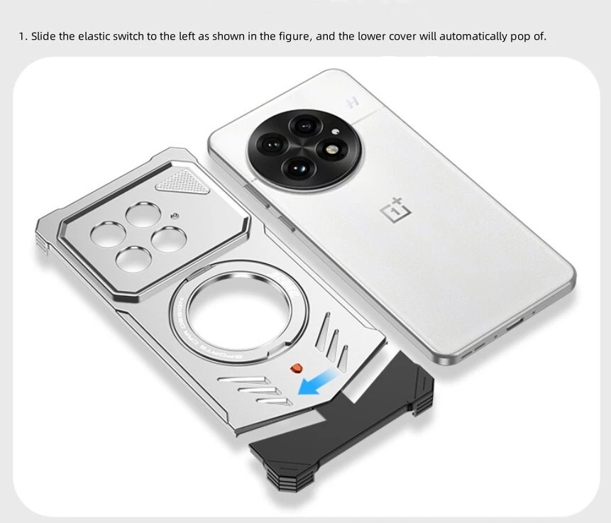磁性铝合金金属无框散热支架保护壳 适用于 Oneplus 13 - 第 13 张/共 17 张