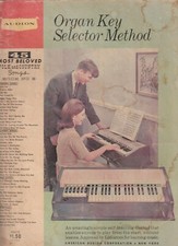 Audion Organ Key Selector Method 45 Beloved Folk and Country Song Book 1959