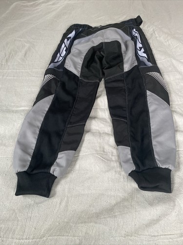 FLY RACING MOTORCYCLE PANTS 34” 303 Race Pants VINTAGE Lined BLACK MX ATV - Picture 10 of 13