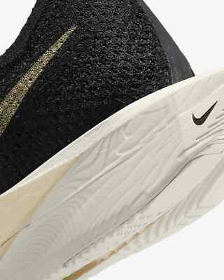 Size 7.5 - Nike ZoomX VaporFly Next% 3 Black Metallic Gold Grain