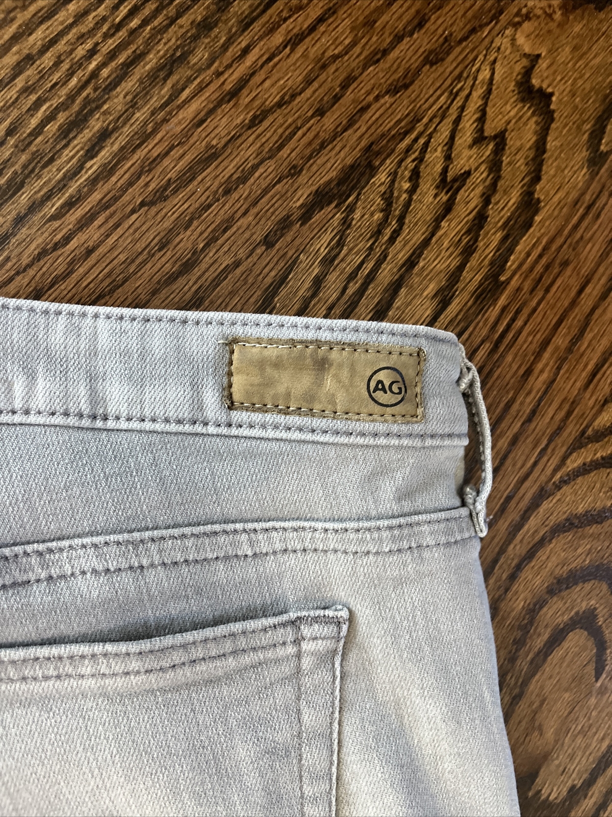 AG Adriano Goldschmied Jeans Womens 33 Gray The Stevie Ankle Slim Straight Leg - View 12