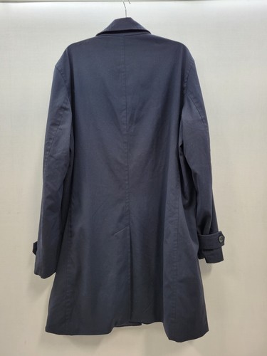 Michael Kors Mens Navy Blue Trench Coat Jacket Sz 44r 44 R Dress - Picture 5 of 6