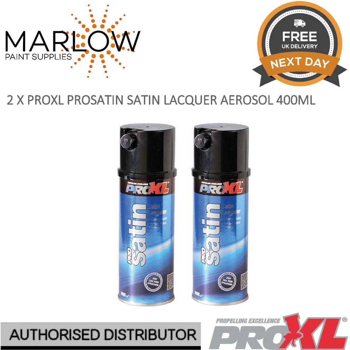 2 X PROXL PROSATIN 1K PETROL RESISTANT SATIN LACQUER CLEARCOAT 