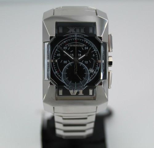 orologio cronografo uomo CHRONOTECH in acciaio 3atm quadrante nero | eBay