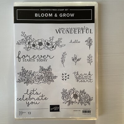Stampin  Up! BLOOM & GROW Floral Wonderful Forever MISSING ONE STAMP!