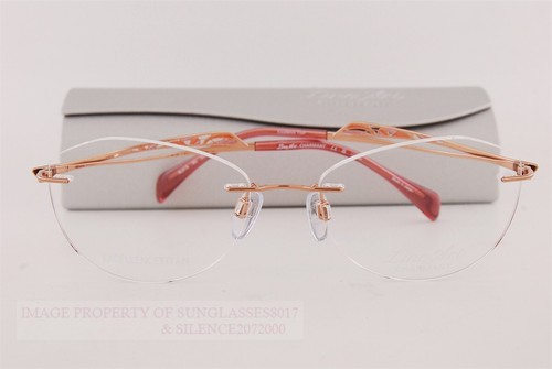 New CHARMANT Eyeglass Frames Titanium Line Art XL 2175 RG Rose Gold Women 52mm - Picture 2 of 6