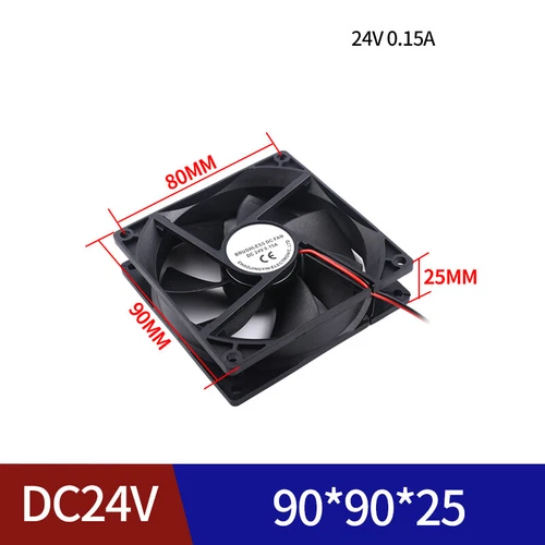 Lüfter Gehäuselüfter Radial Silent 12V 24V für PC Computer leise 40mm-120mm - Bild 11 von 19