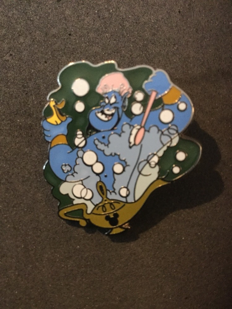 Disney 2015 Hidden Mickey Pin, Wave B, Genie From Aladdin. 2 Of 6