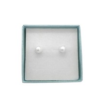 Orecchini Perla Rosa Perlato Punto Luce Acciaio 316L Donna Brillante Farfallina 