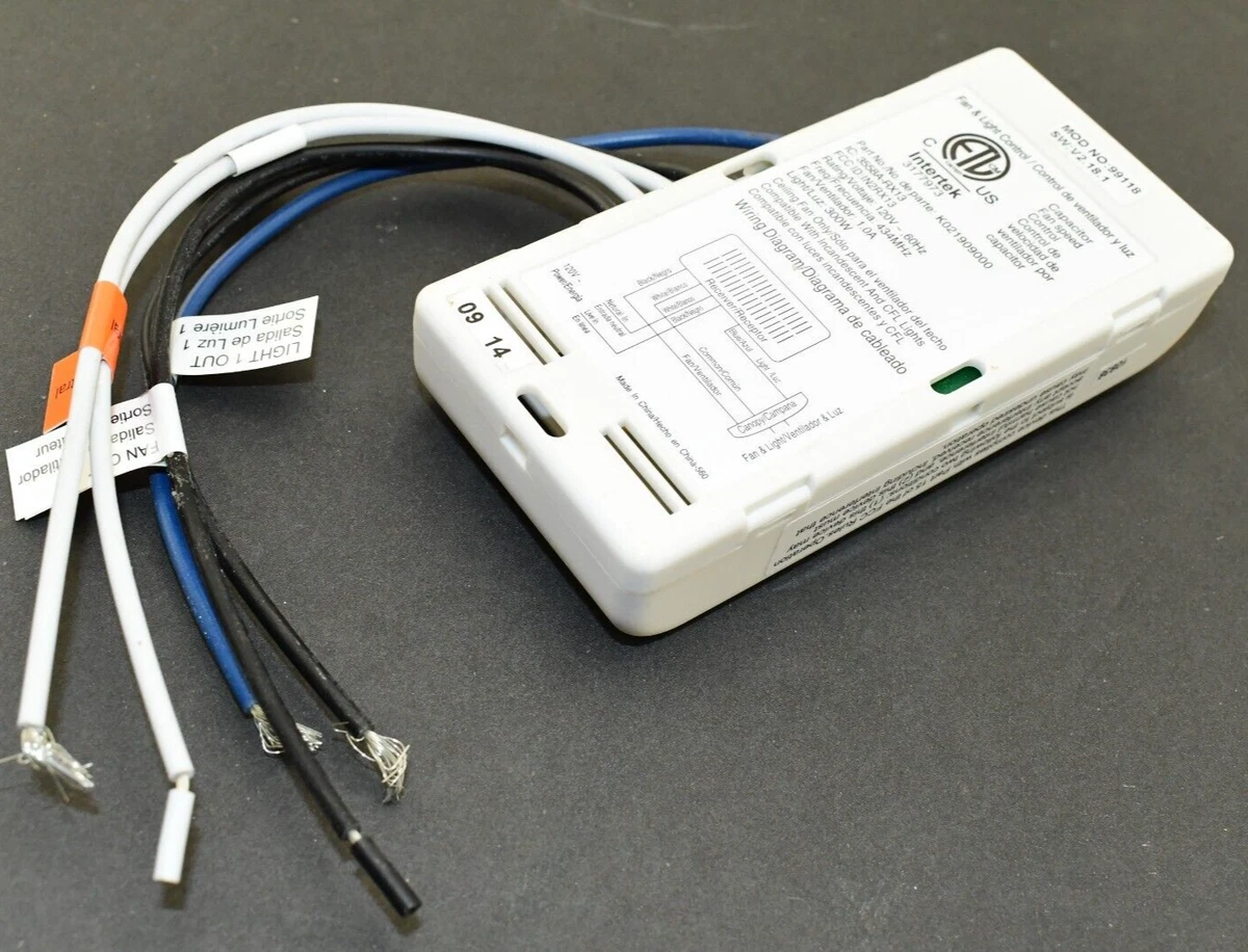 Intertek Ceiling Fan Remote Control Shelly Lighting