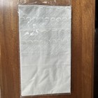 New Embroidered Lace PillowCase White Cotton Sateen Standard Case 2 Pack