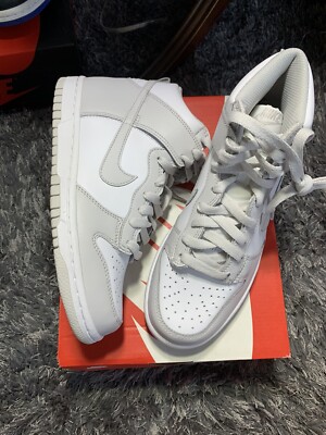 Nike Dunk High Vast Grey 4.5Y New Sneaker In Hand White Rare DS