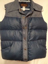 Vintage Eddie Bauer Boys Down Vest, large 12-14, super cute, warm