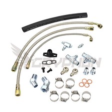Turbo Oil Water Line Kit For Toyota 2rz-fe 3rz-fe Garrett Gtx3076r Gtx3582r