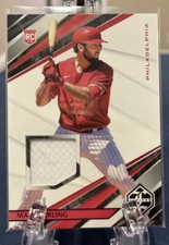 2022 Panini Chronicles Limited Swatches Blue 99/99 BOOKEND Matt Vierling RC