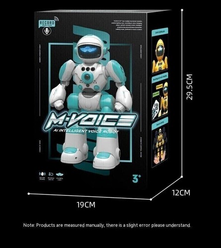 Blue Robot Recording Voice Changing Interactive Gesture Remote Control Toy Gift - Picture 15 of 18