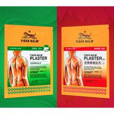 4 Units TIGER BALM Medicated Plaster-Cool  RD Warm Relief of Muscular Pains