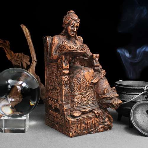 Estatua Hel - Diosa nórdica del inframundo - Regalo decoración altar del hogar vikingo - Imagen 2 de 8