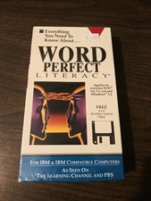 Word Perfect Literacy - VHS, Free 3 1/2" Instructional Disc.