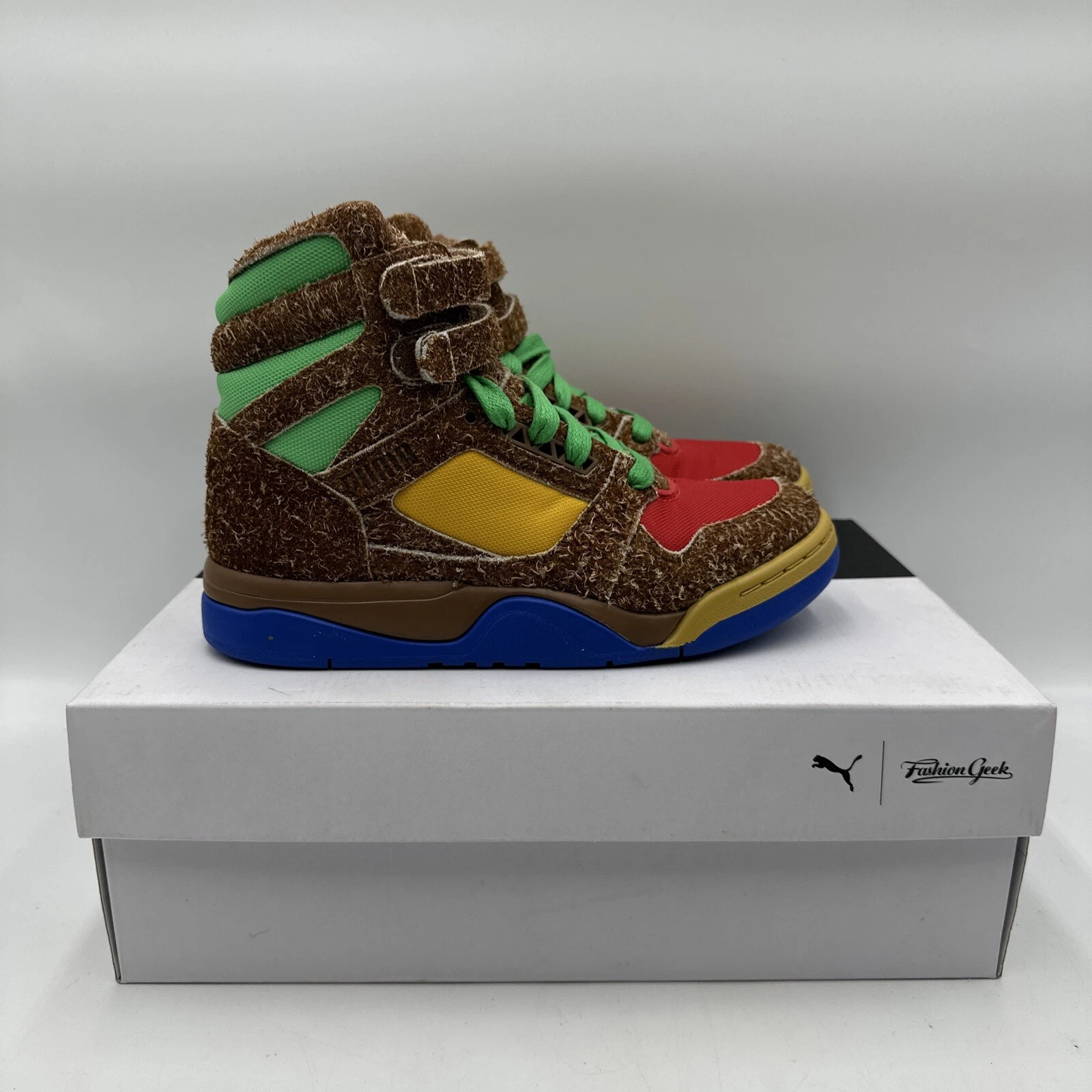 NUOVO Puma Palace Guard Hi x FashionGeek Marrone Multicolore Uomo 6 Donna 7 5
