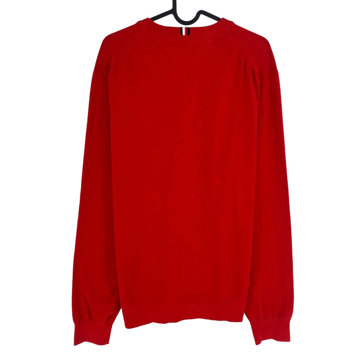 Tommy Hilfiger Men Red Crew Neck Jumper Sweater Size 2XL | eBay