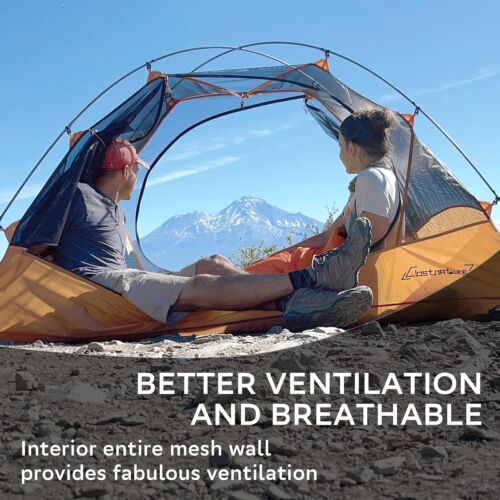 Ultralight Backpacking Tent - Waterproof 2-Person Easy Setup for Hiking - Picture 5 of 35