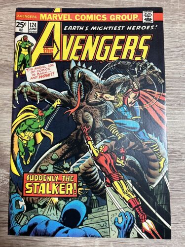 AVENGERS #124 (1974) Star-Stalker, Swordsman, Dave Cockrum, John Romita, Marvel - Photo 1/2