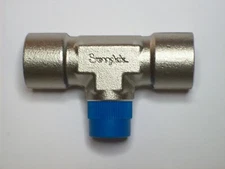 1 - Swagelok Stainless Steel Branch Tee Fitting,  3/8"  NPT,  SS-6-BT