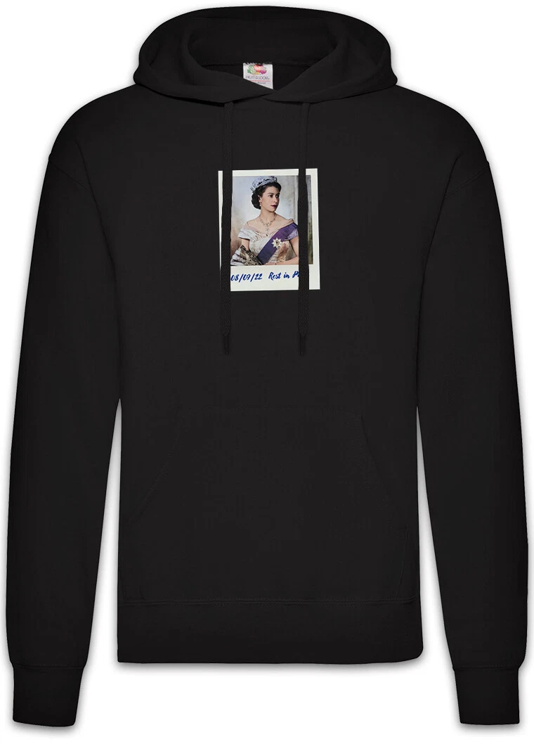 Queen Elizabeth Portrait II Hoodie Pullover England Britain United Kingdom