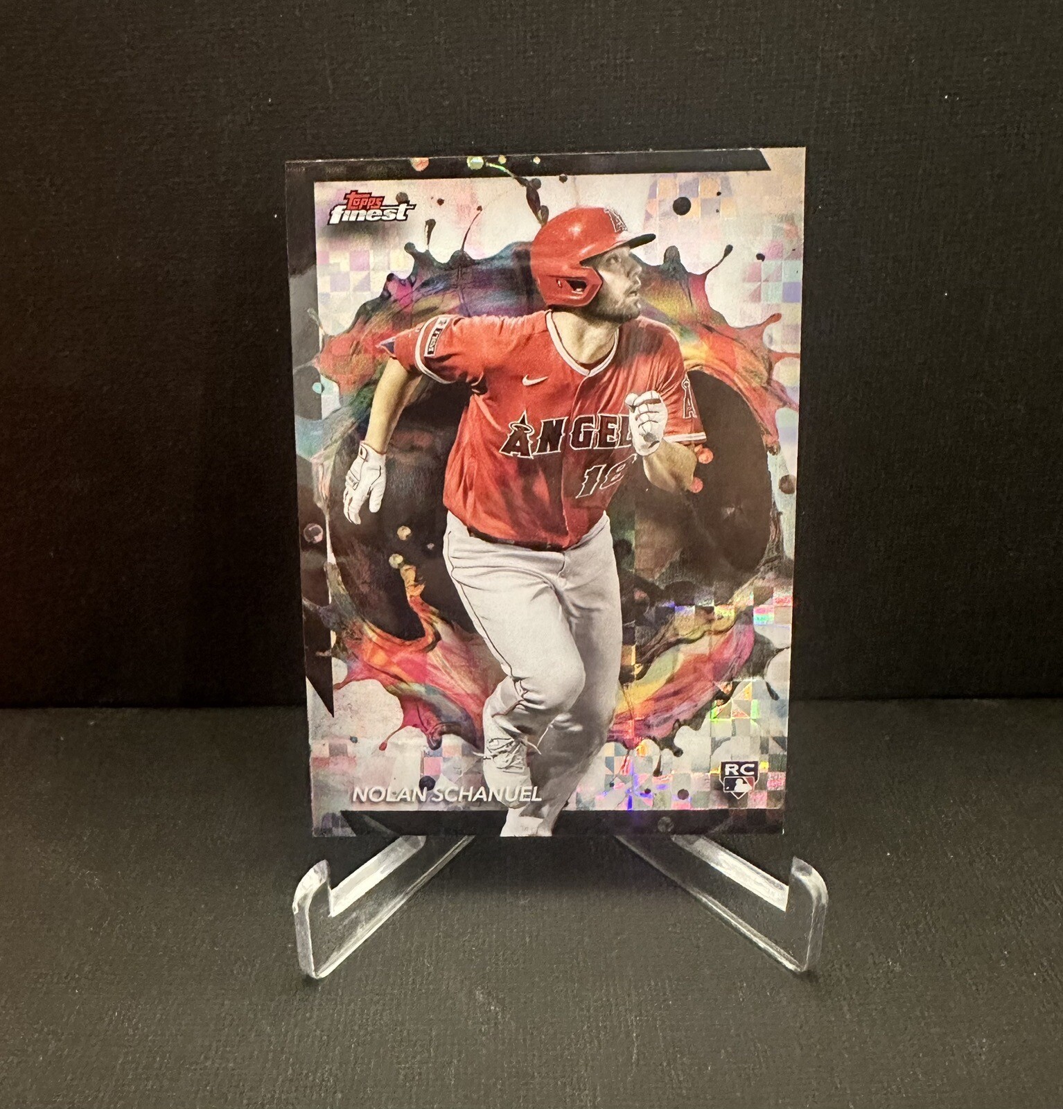 2024 Finest Checkerboard Refractors #271 Nolan Schanuel Rare ROOKIE RC ANGELS